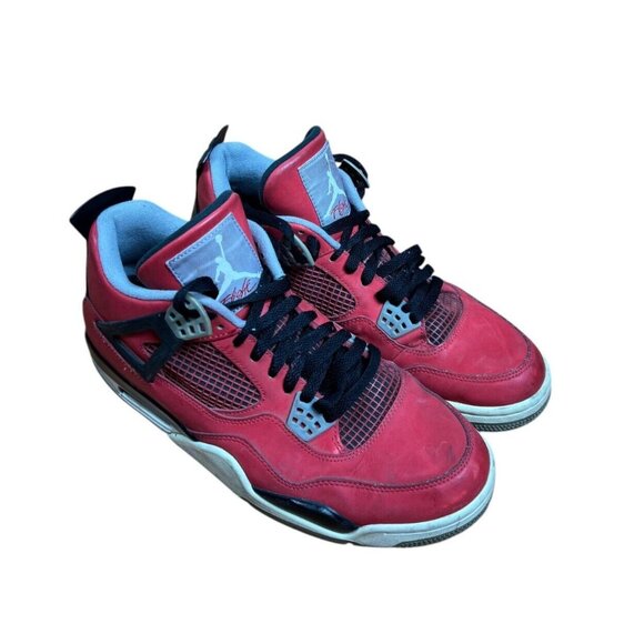 Nike Air Jordan 4 Retro Toro Bravo Red Sneakers Men's 10 D